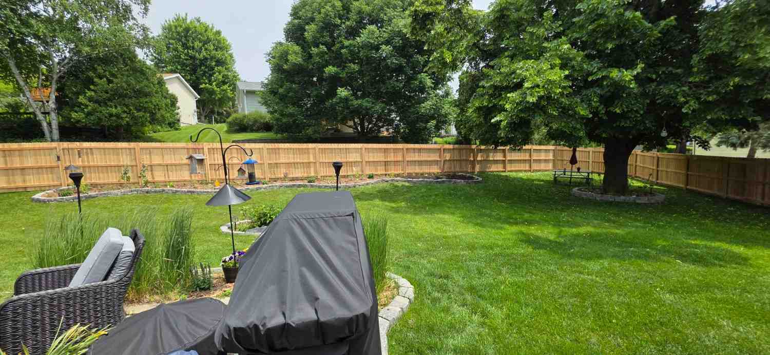 Semi-privacy backyard